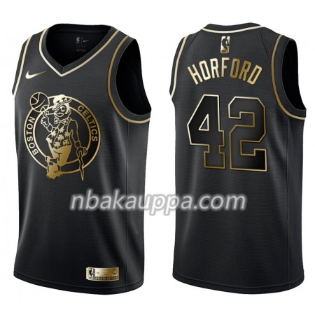 Boston Celtics Al Horford 42 Nike Musta Golden Edition Pelipaidat Swingman - Miesten